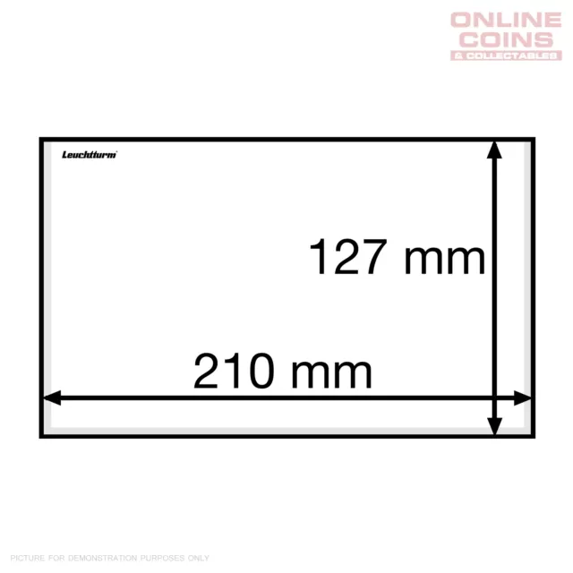 Lighthouse Basic Bank Note Sleeves 212mm x 131mm - ARCHIVAL SAFE - 50 Pack