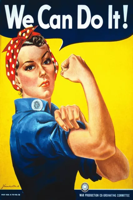 Palace Learning We Can Do It Poster - Rosie the Riveter- World War 2 Poster