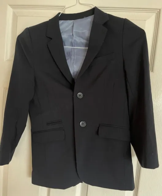 Boys Marks & Spencer Blazer Jacket Age 9, Navy, lined Smart Formal Suit Jacket