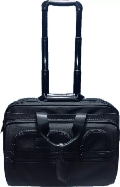 TUMI Alpha FXT 2 Wheel Rolling Garment Weekender Briefcase Carry On + Laptop Bag