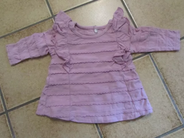 +++ rosa Langarmshirt, Bluse, Pullover, Tunika, Baby Gr. 56/ 62 - neuwertig +++