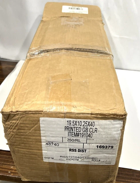 Printed GB Clear 191040 19.5x10.25x40