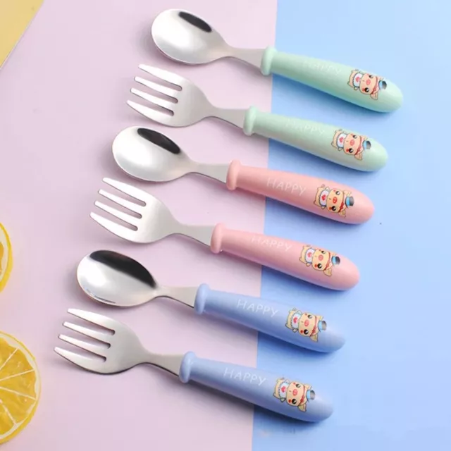 Fork Baby Gadgets Toddler Dinnerware Infant Food Feeding Baby Tableware Set