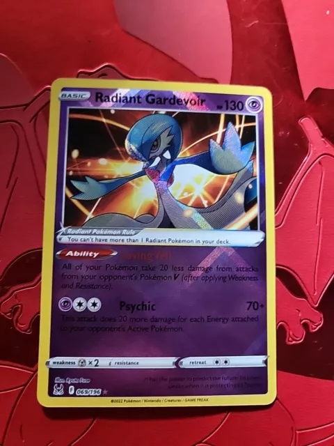 Pokémon TCG Radiant Gardevoir Sword & Shield - Lost Origin 069/196 Regular...