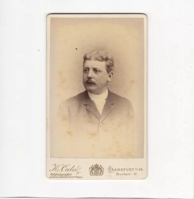 CDV Foto Herrenportrait - Frankfurt Main 1880er