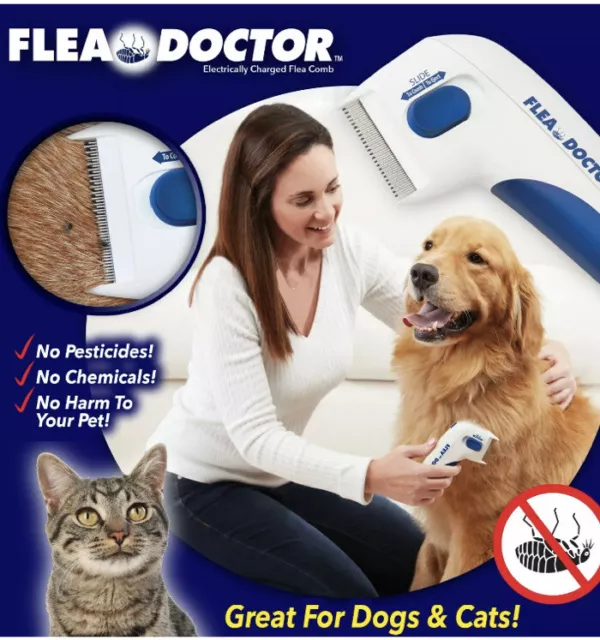 Flea Doctor Electronic Flea Comb for Dogs & Cats 2