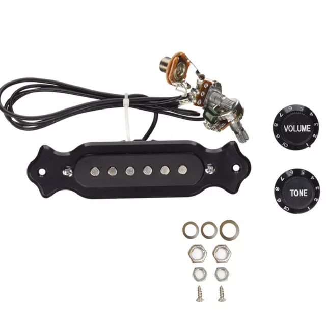 6-Pole Single Coil Pickup Harness Single Tone For 6-String Cigar Box Guitar