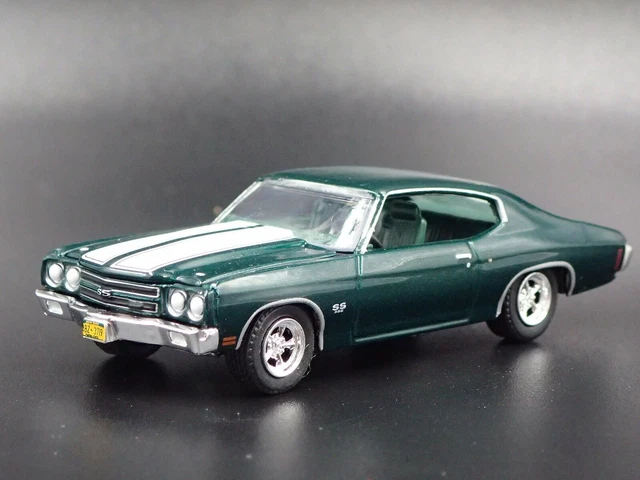 Modellino 1970 Chevy Chevelle SS 396 Di John Wick &ndash; Scala 1:64 &ndash; Pressofuso Verde