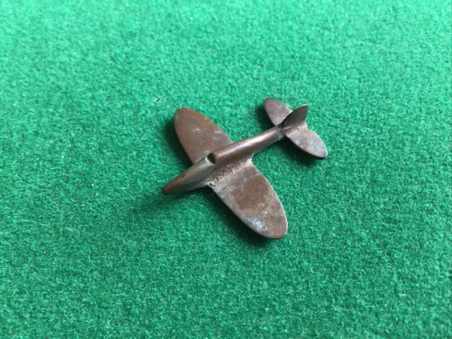 Miniature Model Spitfire Hand Made Metal~3cm Approx
