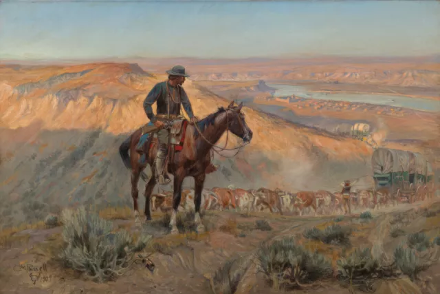 The Wagon Boss by Charles Marion Russell Western Giclee Art Print + Ships Free