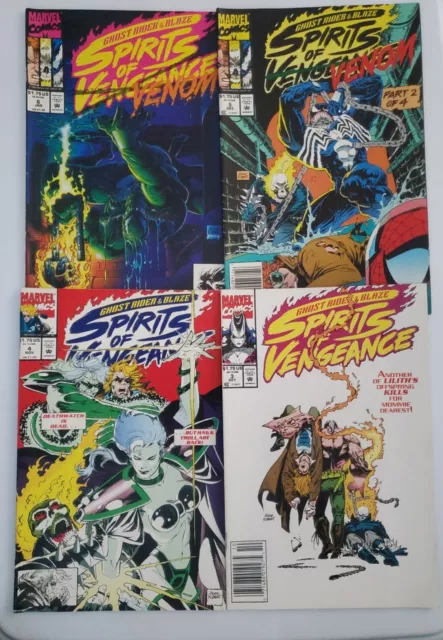 Ghost Rider & Blaze Spirits of Vengeance Lot 4 Comics 3-4-5-6