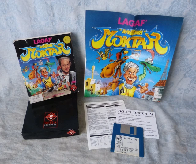 Jeu Amstrad : Les Aventures De Moktar (Lagaf) - Titus Software 1991 - Comme Neuf