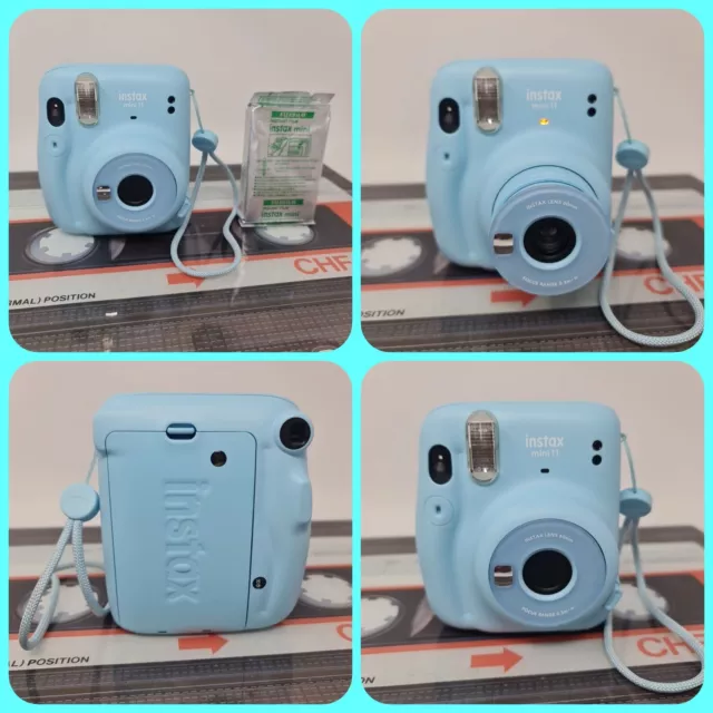 Fujifilm Instax Mini 11 Compact Instant Film Camera Aquamarine & Film