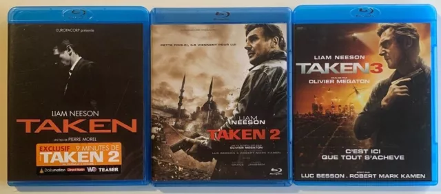 Trilogie Taken 1 2 3 (Lot 3 blu-ray)