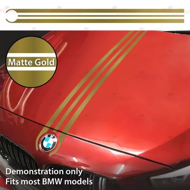 MATTE GOLD PERFORMANCE Style Engine Hood BONNET Decal Vinyl Stickers fits  BMW £25.92 - PicClick UK