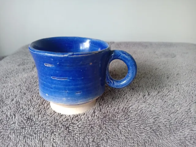 antiques porcelain Tang dynasty blue glazed mug cup