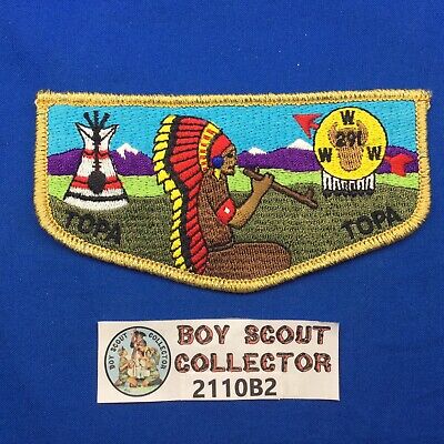 Boy Scout OA Topa Topa Lodge 291 S12 Order Of The Arrow Pocket Flap Patch CA