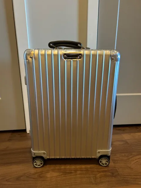 Rimowa “Classic Cabin” Carry On Suitcase in Silver