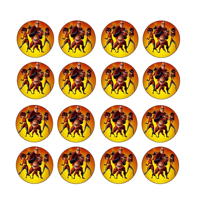 Kirby Edible Wafer Cupcake Toppers - 24 Round Images, 4cm Each - Perfect For Birthday Cakes!