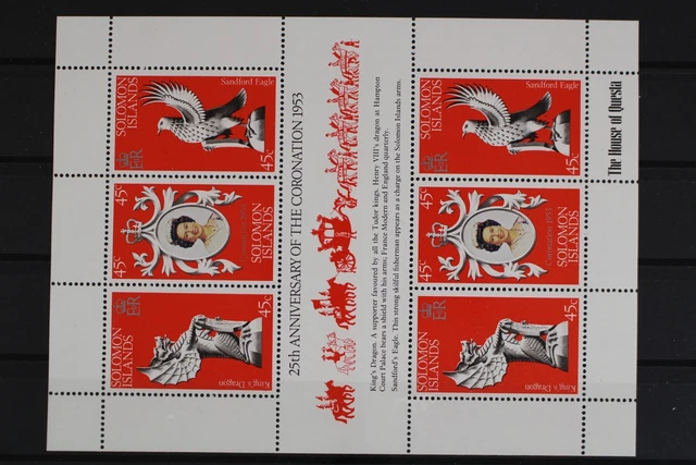 Salomoninseln, MiNr. 354-356, Kleinbogen, postfrisch / MNH - 633589