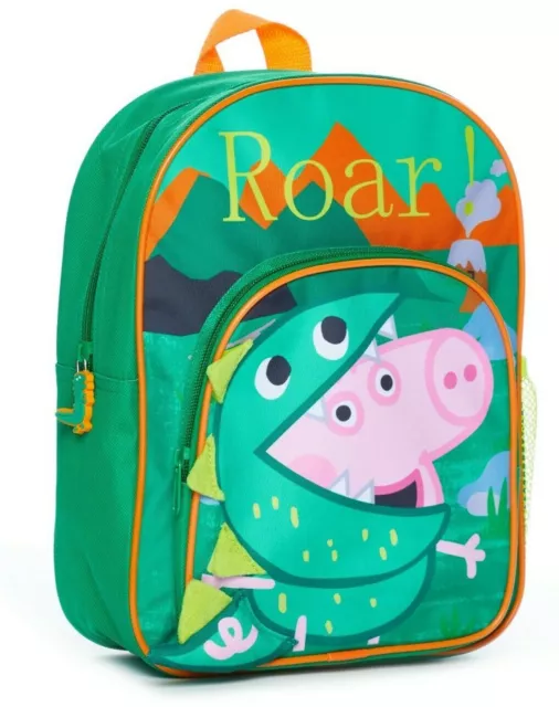 George Pig Bag Toddler Backpack Boys for School Nursery, Dinosaur Roar!