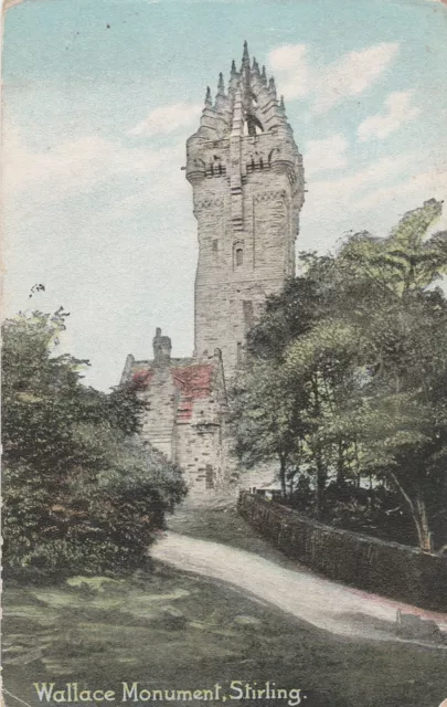 STIRLING, WALLACE MONUMENT, Scotland - Vintage POSTCARD