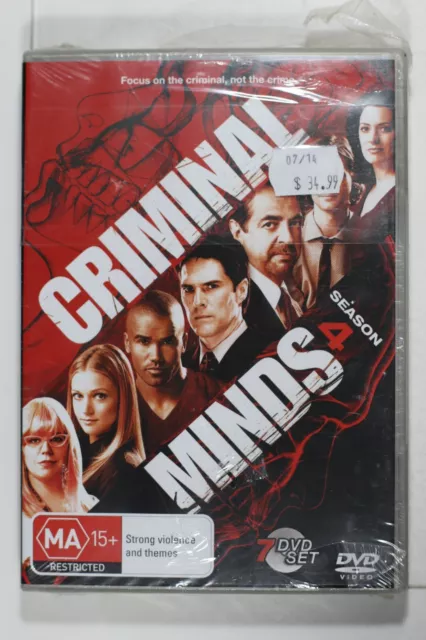 Criminal Minds : Season 4 (Box Set, DVD, 2008) New Sealed Region 4 Sent Tracked