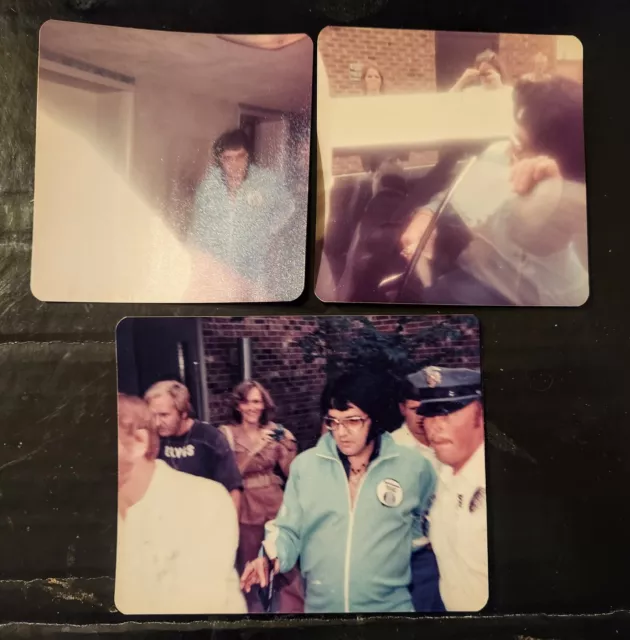 Elvis Presley - 3 Original Candid Photos - July 1, 1976 - Greensboro, NC -Hilton