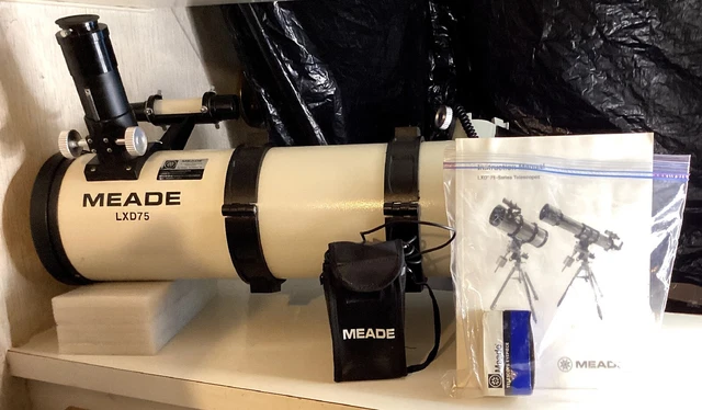 Meade Lxd75  Telescope Tube Only:just Tube Body, Battery Pack, Owner Manuel,Lens