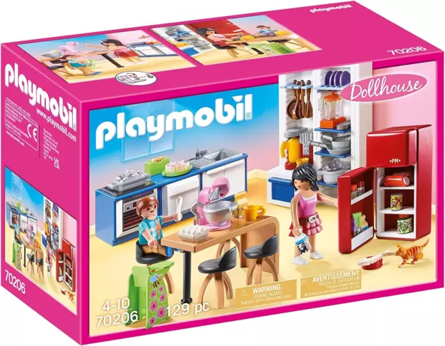 PLAYMOBIL 70206 Küche mit Backofen, Spülmaschine, uvm - weitere Sets vorhanden