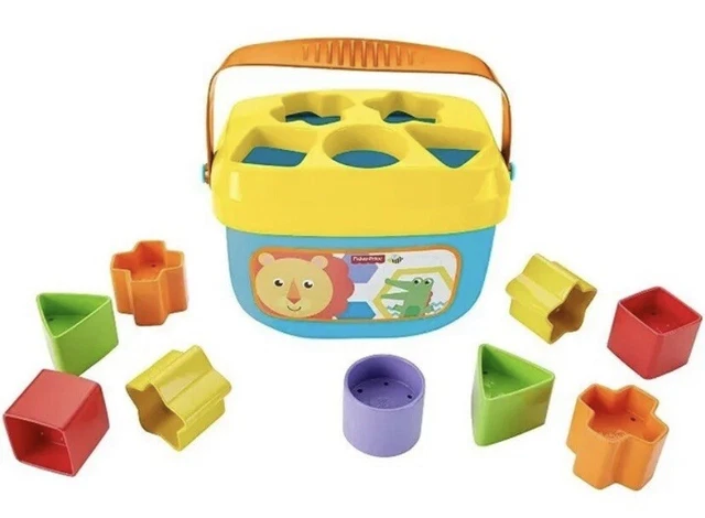 Fisher-Price Baby's First Blocks, Early Learning Educational Toy, FJB16
