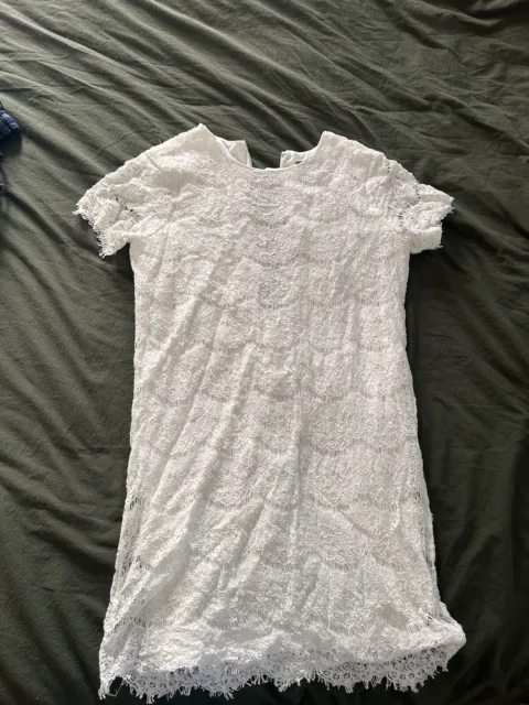 Lulus Size Large White Lace Women’s Dress