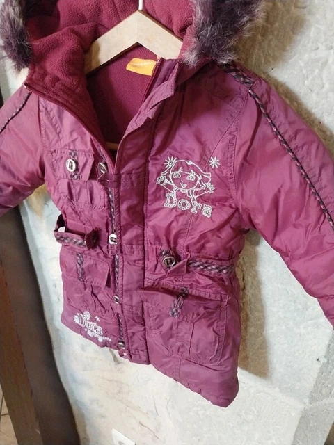 Veste coupe-vent fille – 8/10 ans – Vert d'eau avec détails roses - Vêtements
