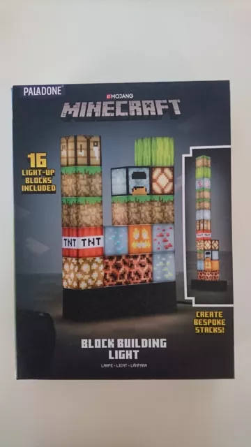 Block Building Light Minecraft Mojang paladone Jeu Veilleuse Assemblage