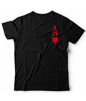 T-shirt Asso di Cuori Poker Carte Texas Hold em ace AA Stars Grinder Flop Wsop