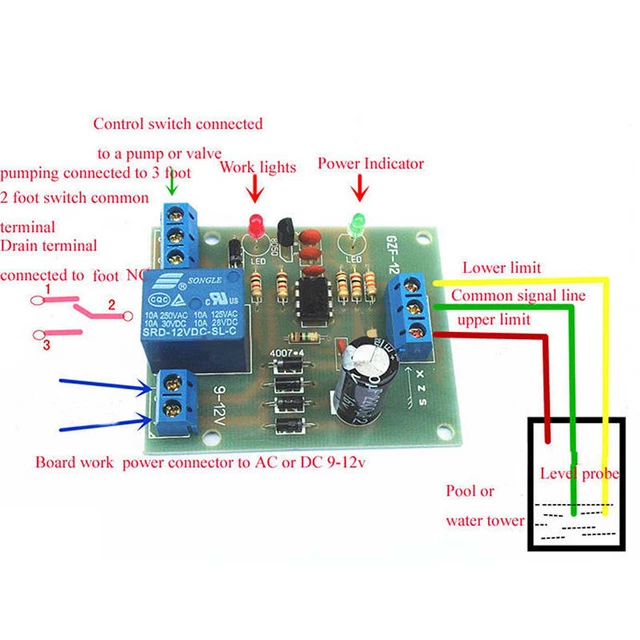 Liquid Level Controller Sensor Module Water Level Detection Sensor Component -xd