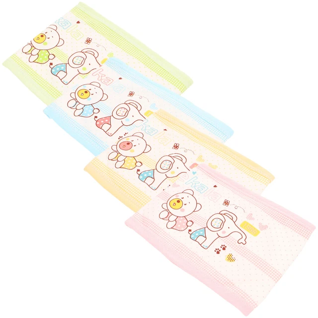 4 PCS CARTOON Umbilical Cord Baby Belly Band for Cotton Toddler £10.89