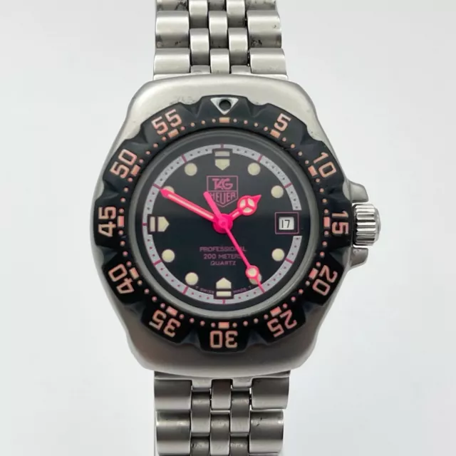 Orologio TAG Heuer FORMULA 1 CLASSIC WA1417 quadrante nero rosa quarzo da donna 28 mm