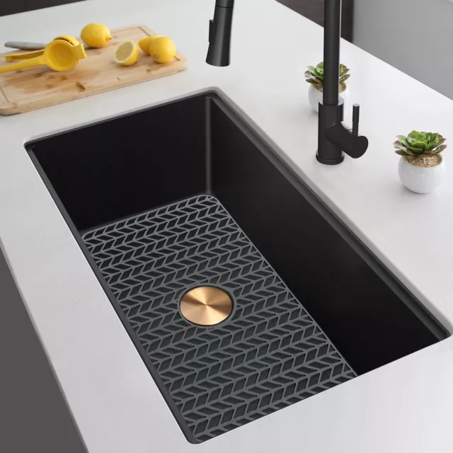 26*14in Kitchen Silicone Sink Protector Non-Slip Sink Mat Kitchen Drainer Rack