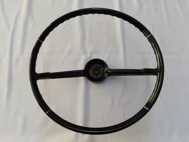 OEM Chevrolet 1964 Impala Steering Wheel Chevy Bel Air Biscayne Black nos
