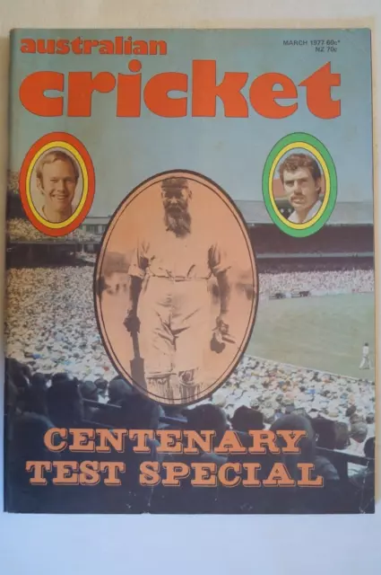 Cricket Collectable Vintage 1977 Australian Cricket Magazine Facts, Photos, Info