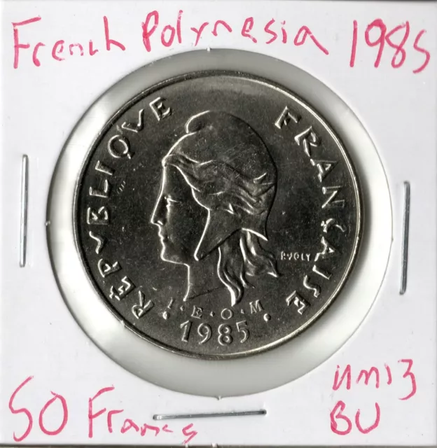 Coin French Polynesia 50 Francs 1985 KM13