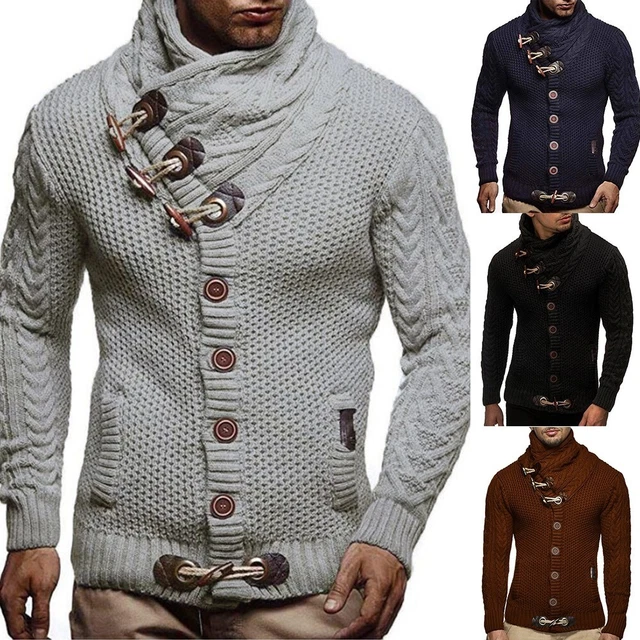 Cardigan con cappuccio da uomo outdoor pullover festa attività cardigan casual cappotto
