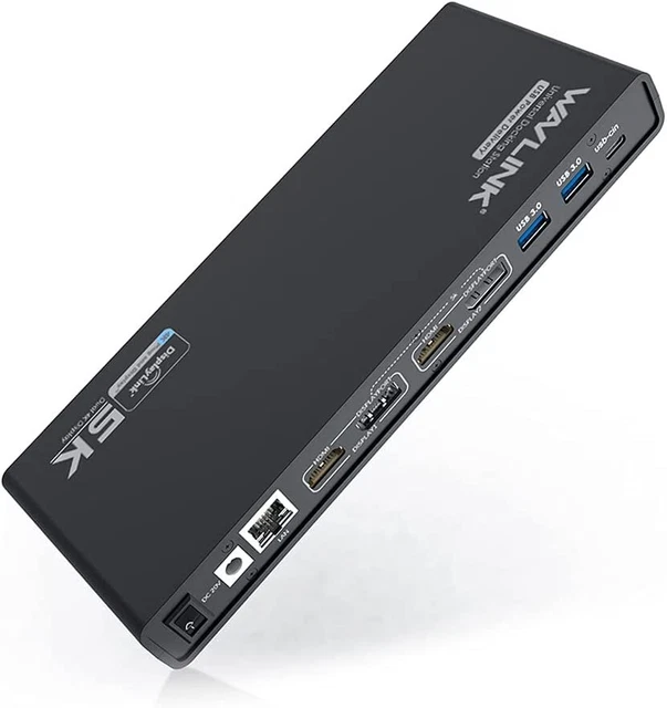 UNIVERSAL USB C Docking Station Dual Monitor w/ 65W Charging for