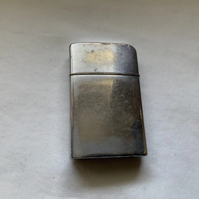 Vintage Colibri Sp-06 Silver Tone Gas Pocket Lighter