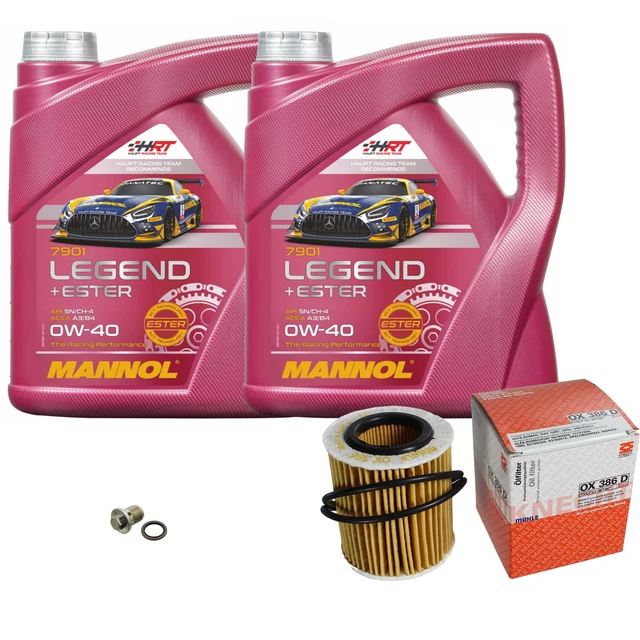 MAHLE Ölfilter 8 L MANNOL Legend+Ester 0W-40 für Opel Vectra C Caravan