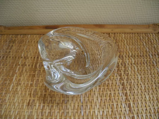 vide poche cristal Saint Louis cendrier déco vintage french crystal Kristall art