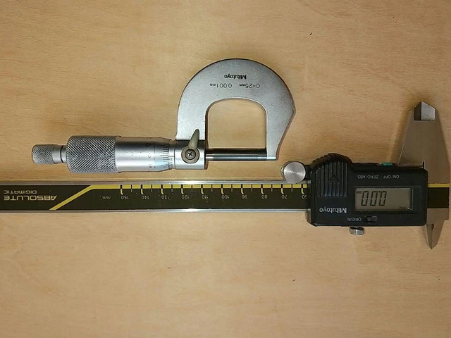 Mitutoyo micrometer and digital caliper set Japan