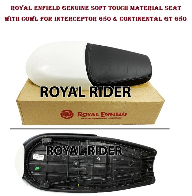 ROYAL ENFIELD TOURING Seat & White Cowl For Continental Gt 650