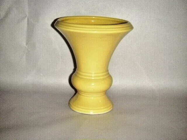 Vintage Roseville Vase 7" Round Shapely Pottery Yellow Glossy Rrp Co 1314 Usa